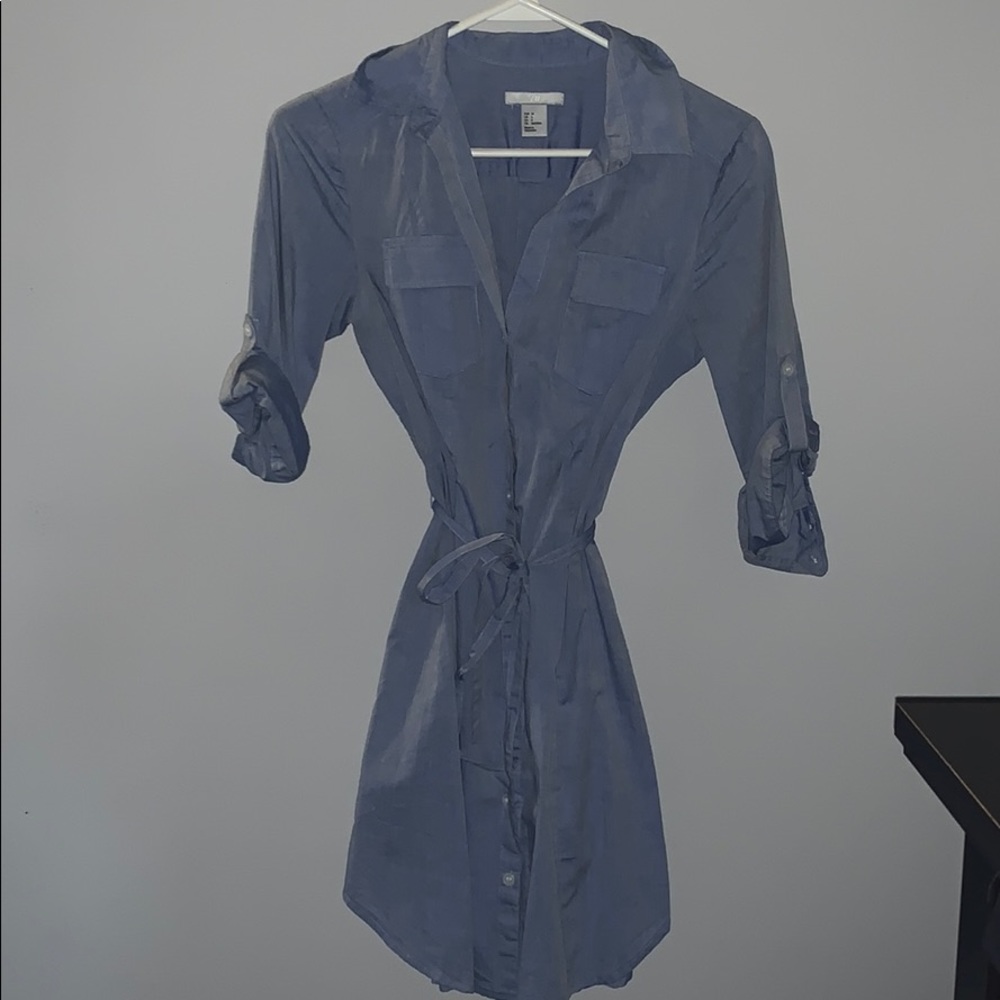 H&M button up dress